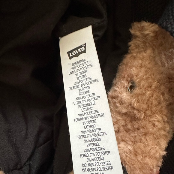 NWT Levi’s Faux Fur Mini Icon Tote Bag Tan Crossbody Bag - Picture 10 of 10